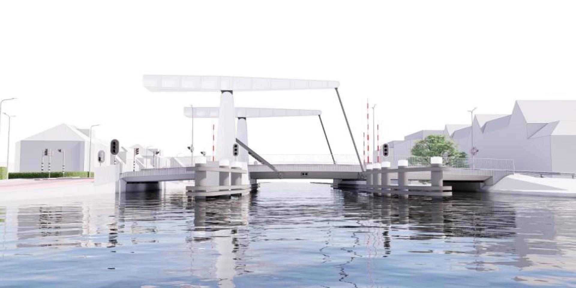 Nieuwe brug over de Ringvaart bij Lisserbroek