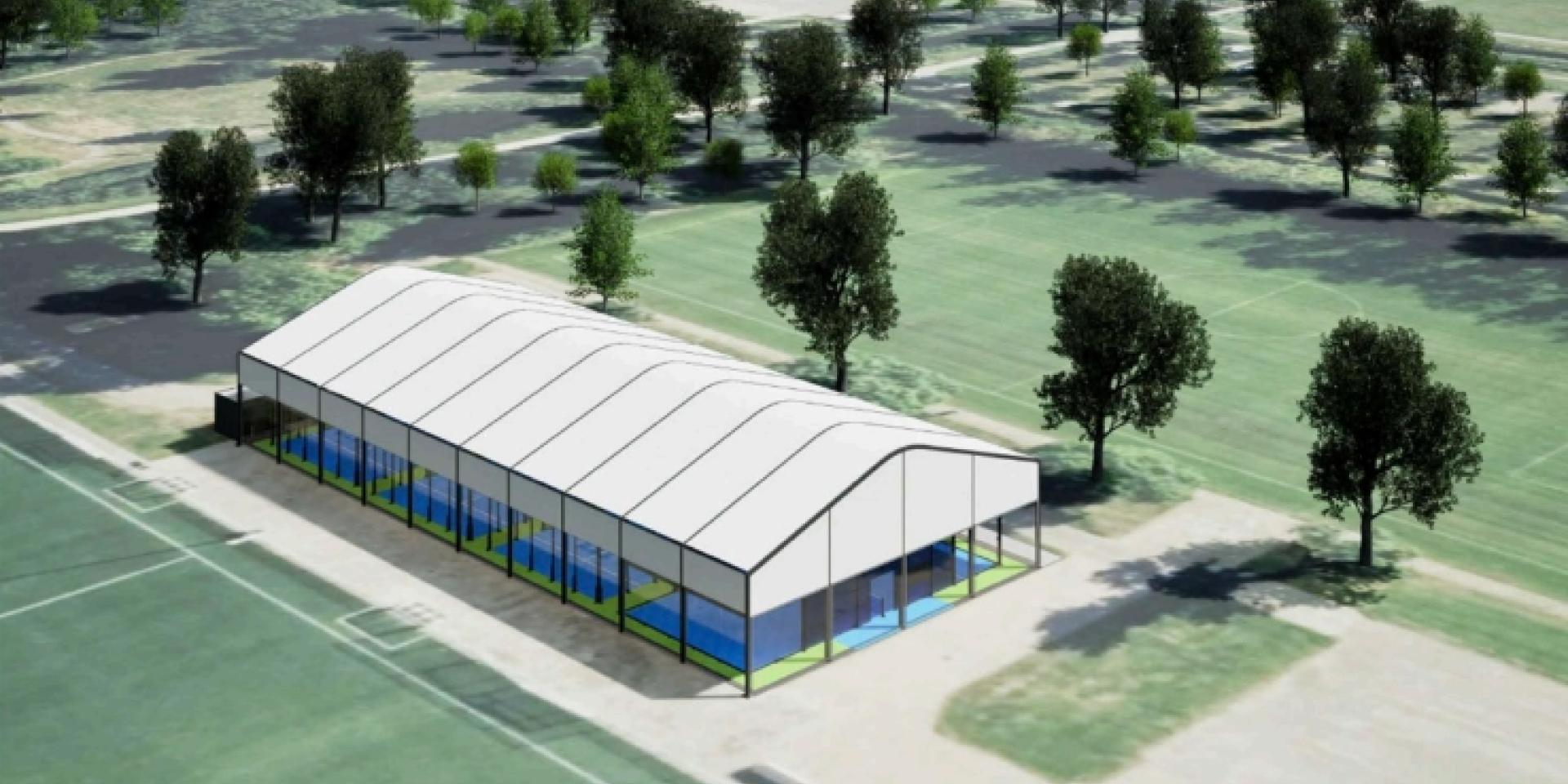 Nieuwe padelbanen in Zwanenburg