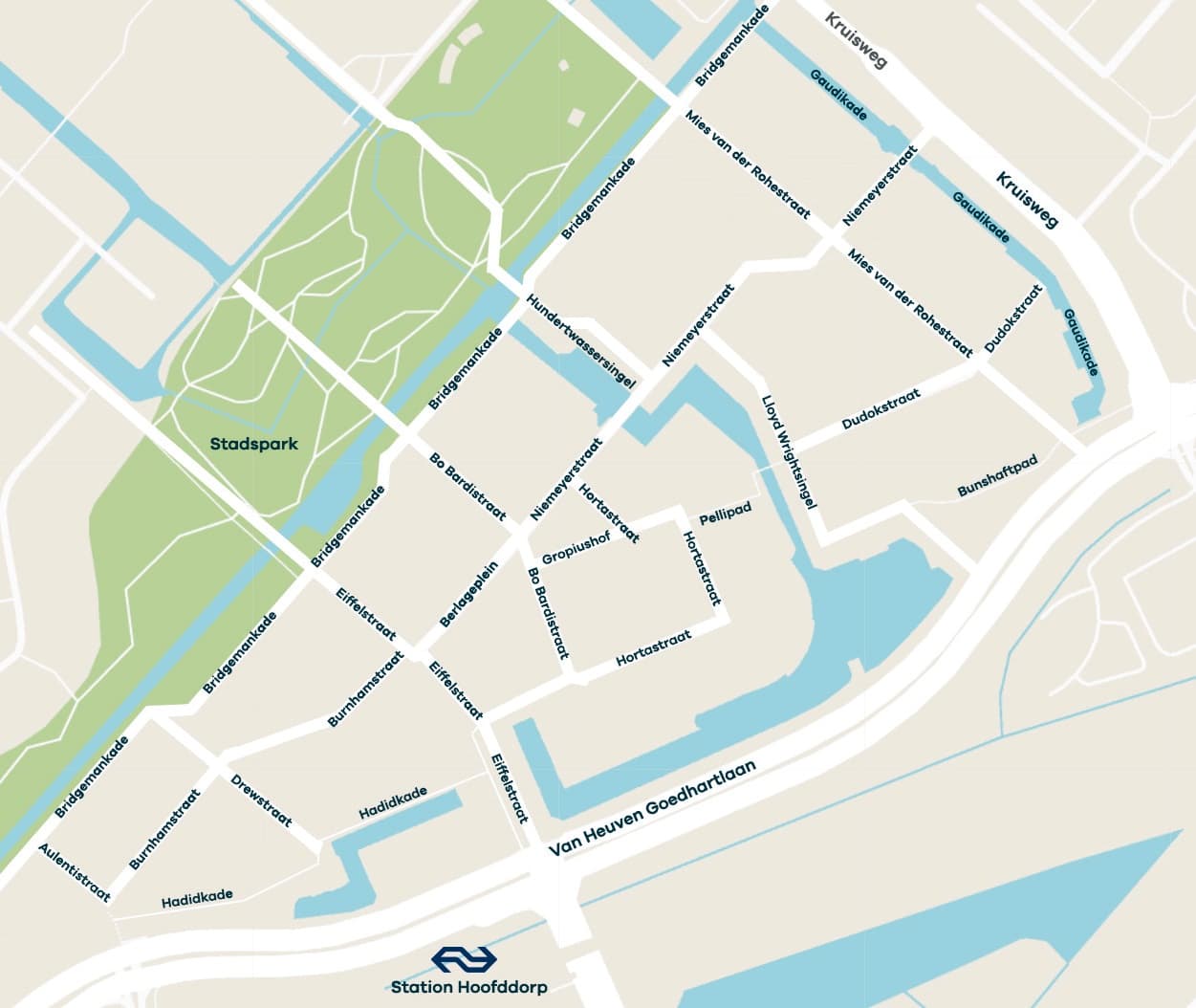 Straatnamen Hyde Park kaart