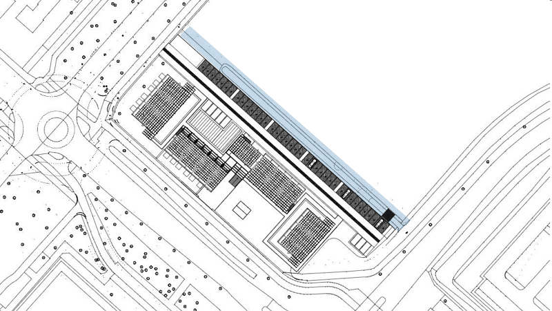 Afbeelding: afscheiding volkstuinen, plattegrond