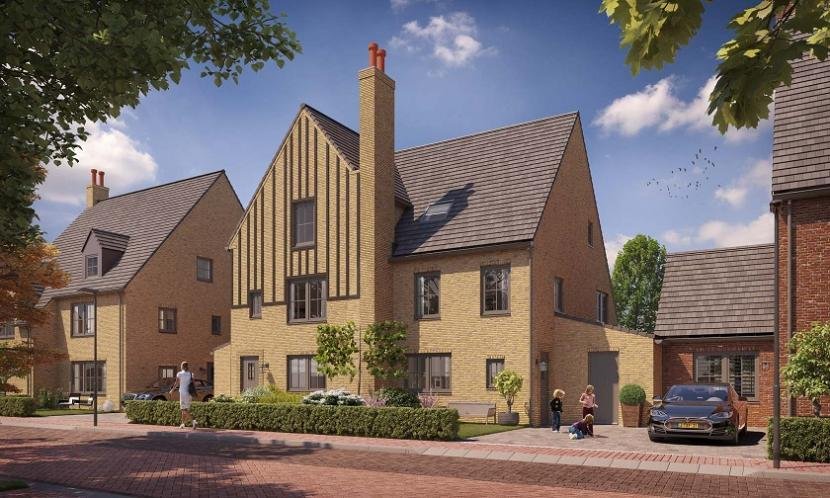 Impressie van de woningen in Tudorpark.