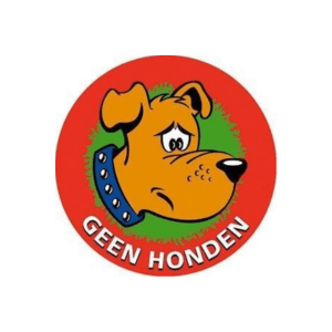 bord dat aangeeft dat er geen honden mogen komen