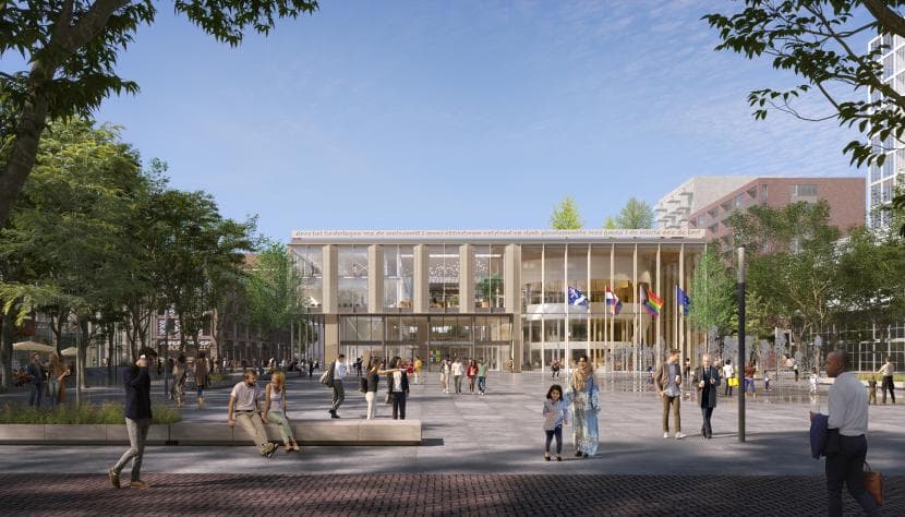 nieuwe gemeentehuis aan het Raadhuisplein