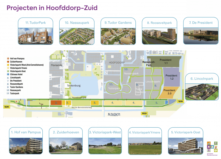Projecten in Hoofddorp-zuid