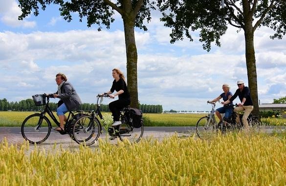 Afbeelding, foto van fietsers in PARK21 (foto: Danny de Casembroot)