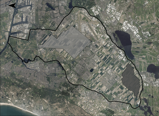 zoekgebied voor zon en windenergie