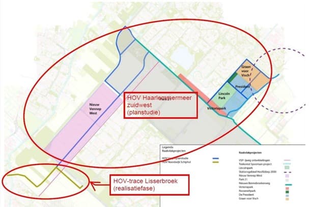 Tracédelen HOV Haarlemmermeer zuidwest