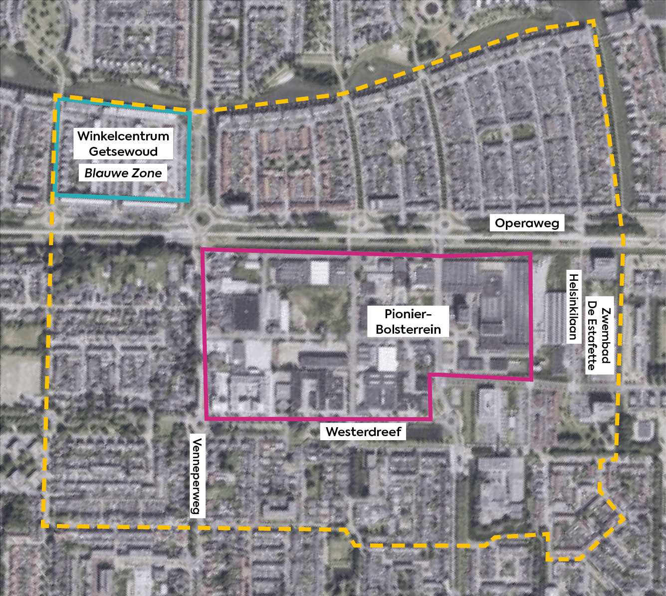 Betaald parkeren en blauwe zone Pionier-Bolsterrein