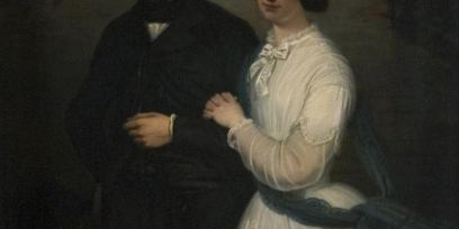 Het trouwportret van Jan Pieter Heije en Maria van Voorst.