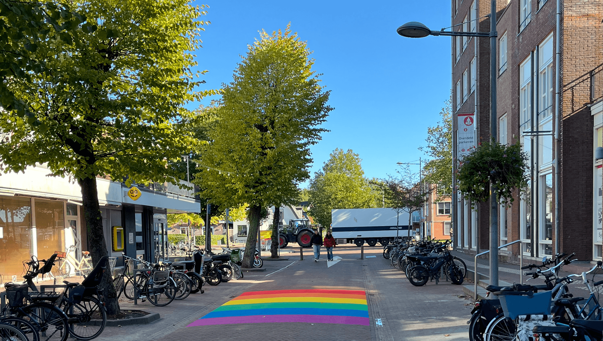 Regenboogvlak in de nieuwe kom