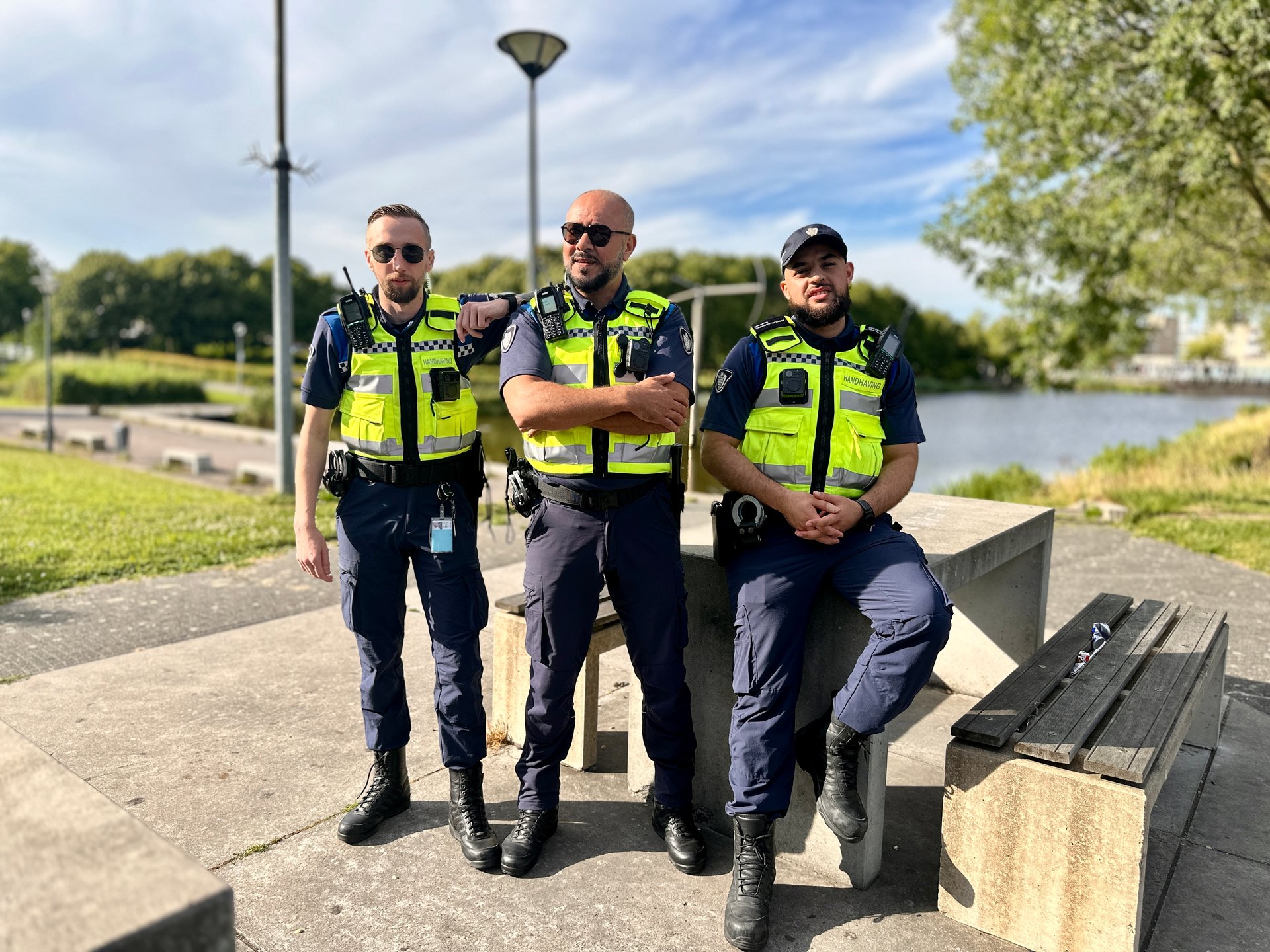Van links naar rechts: Kevin, Toufiq, Bilal. Foto: Gemeente Haarlemmermeer