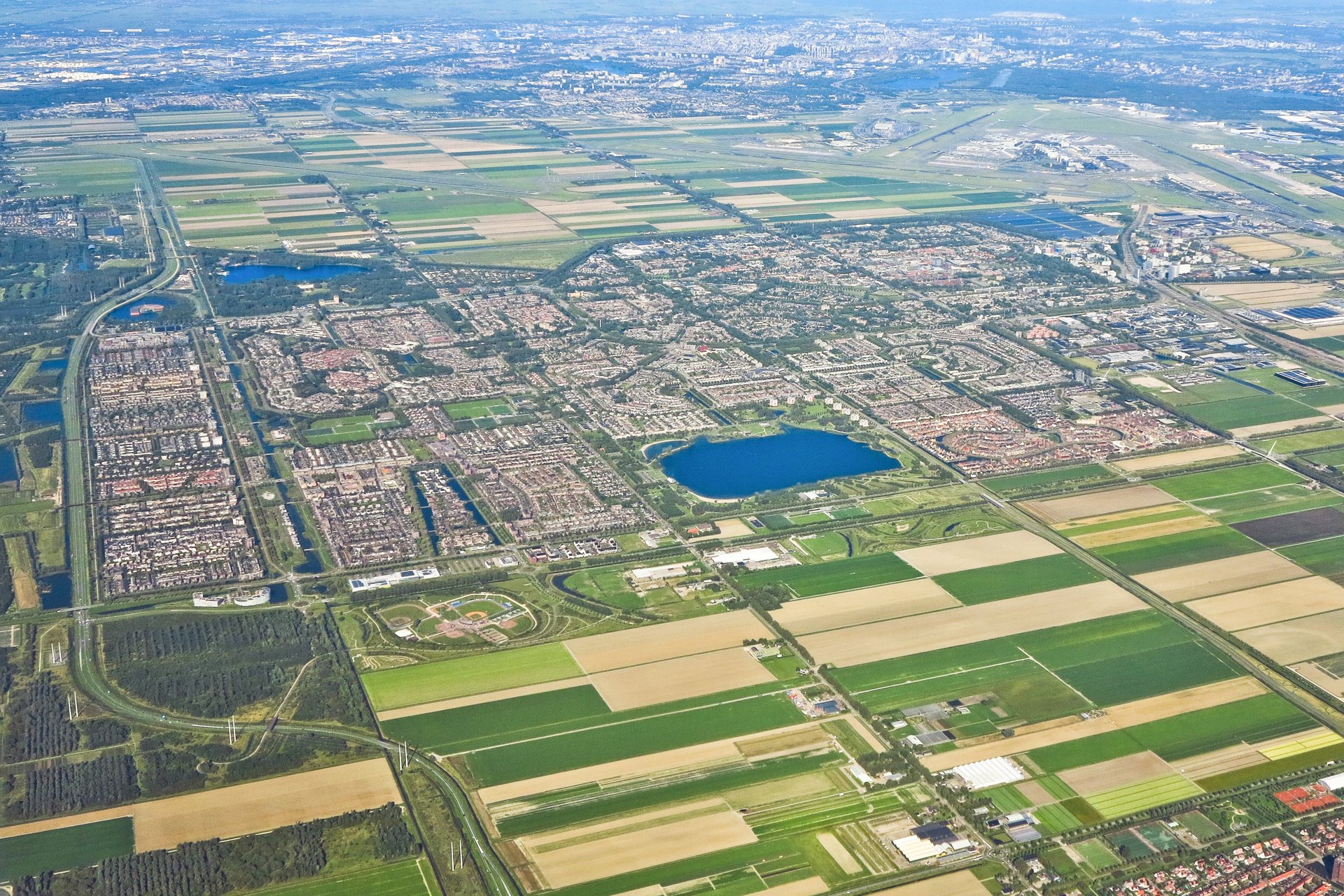 Luchtfoto Haarlemmermeer.