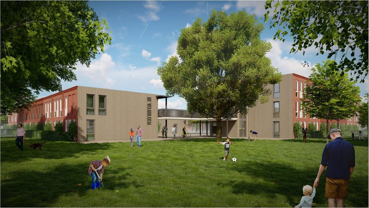 Een indruk van de nieuwe woningen aan de Veldbloemstraat