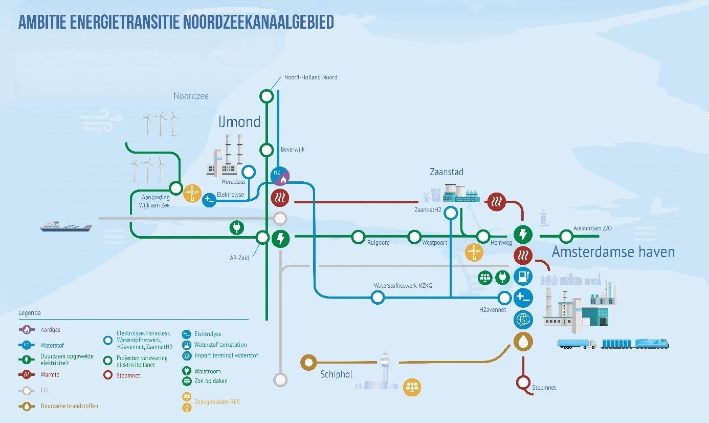 Ambitie energietransitie Noordzeekanaalgebied