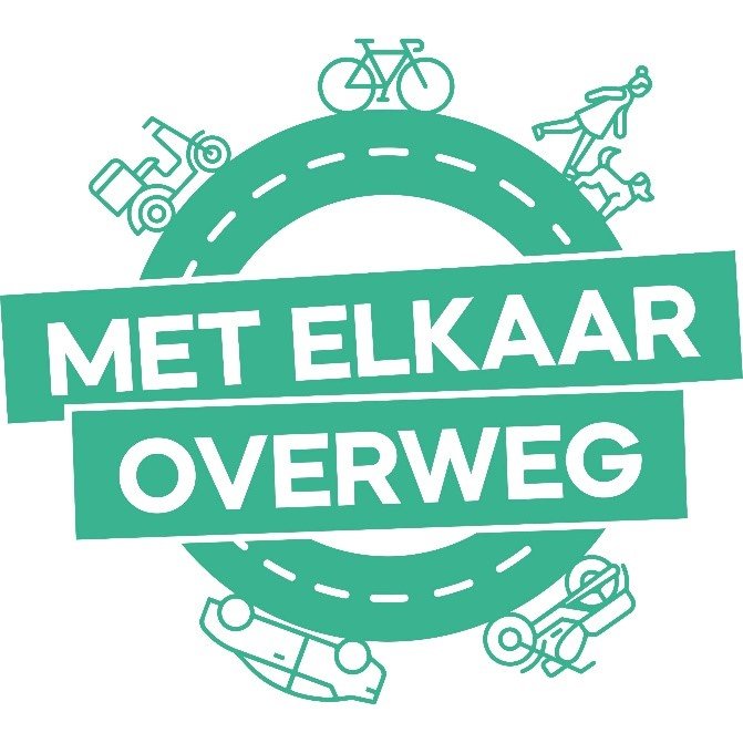Het logo van de campagne Met elkaar Overweg