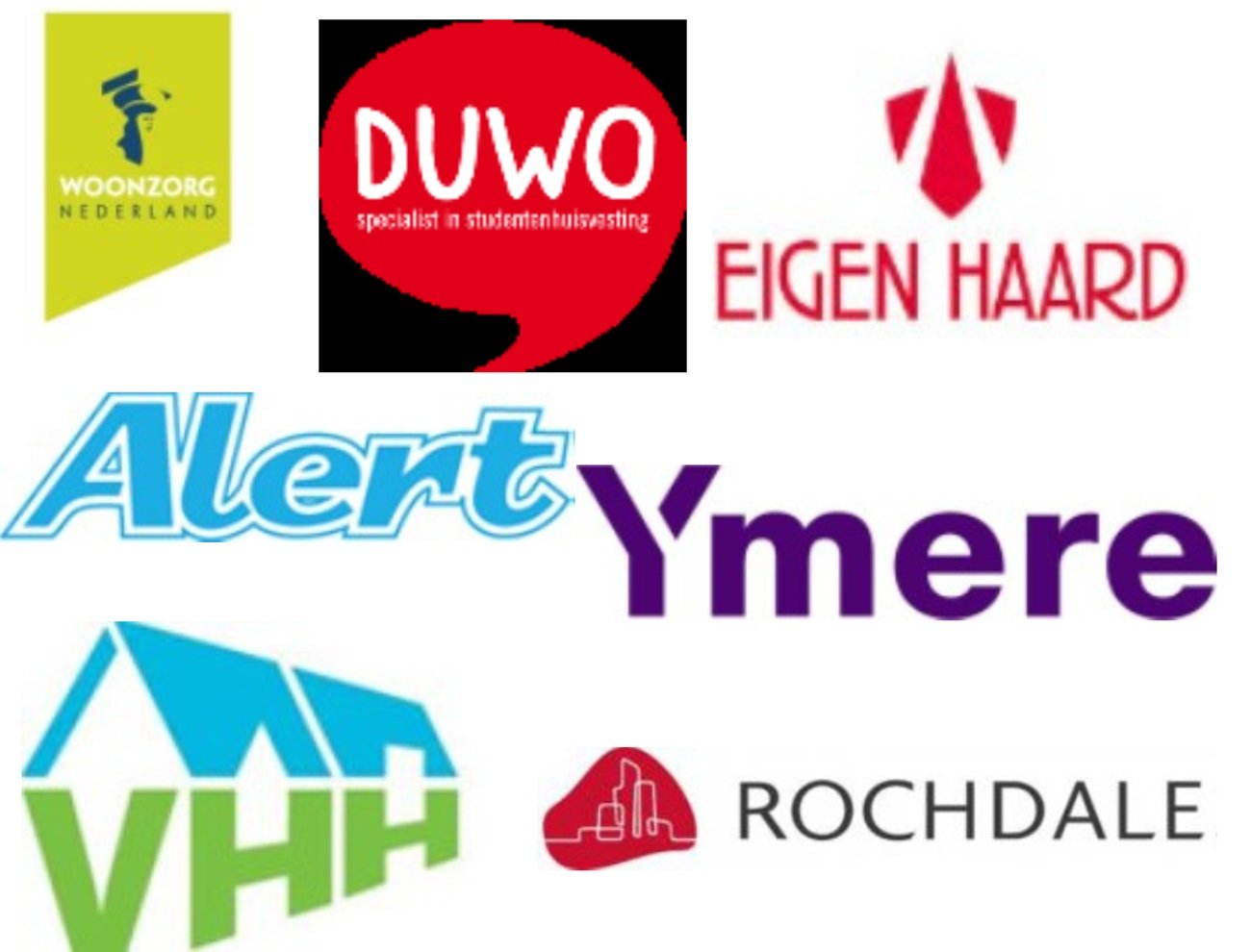 De logo's van de partners die deelnemen aan de prestatieafspraken