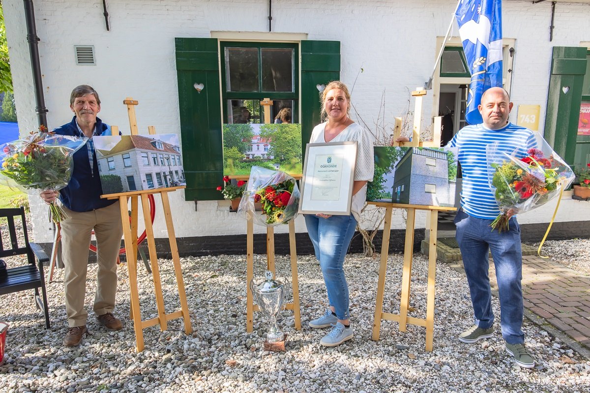 De drie prijswinnaars van het Monument van het Jaar