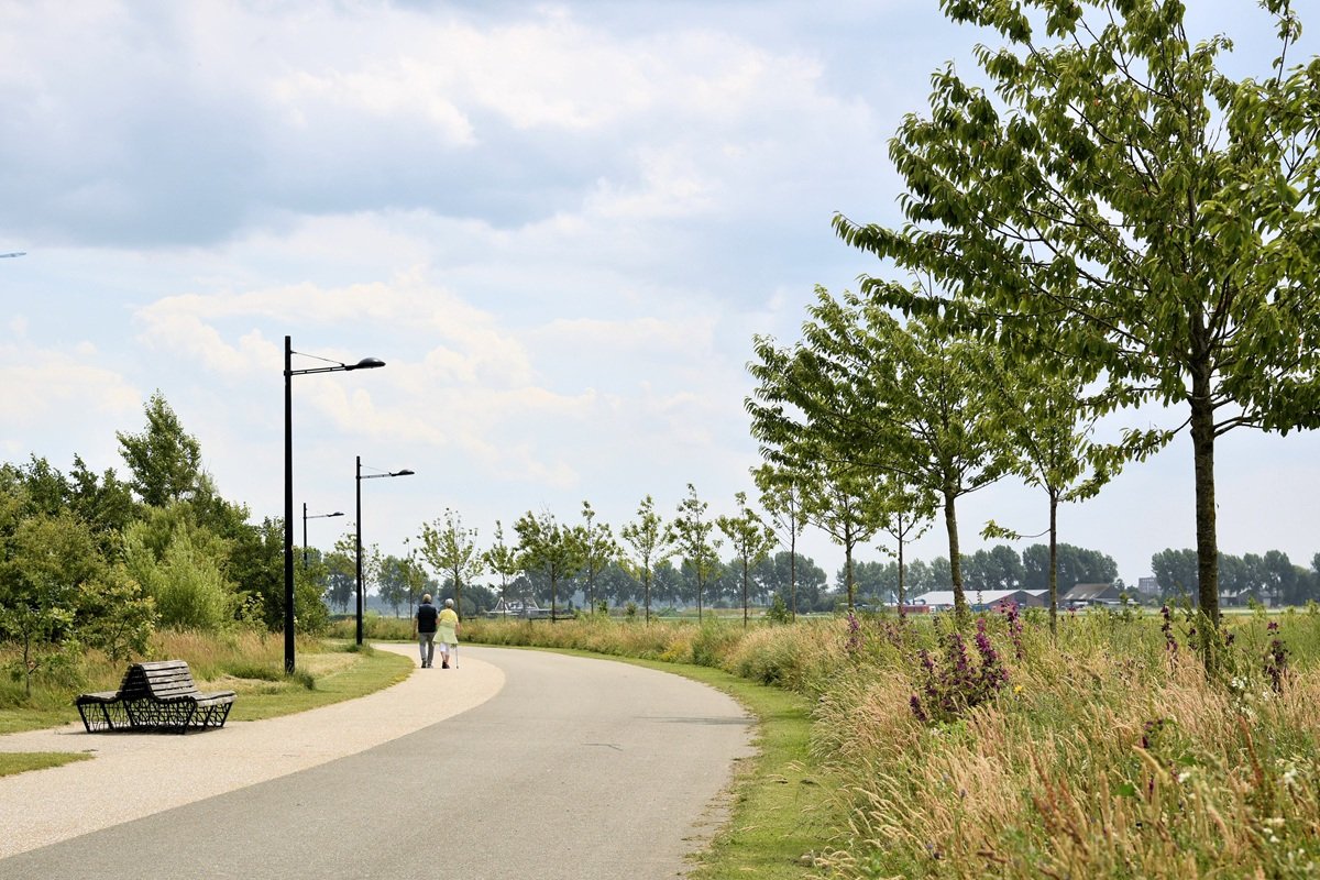 Een fietspad in PARK21