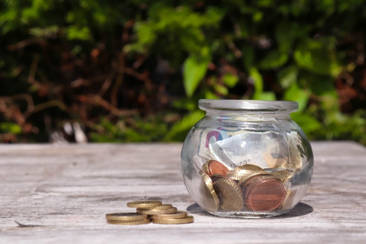 Een potje met munten
