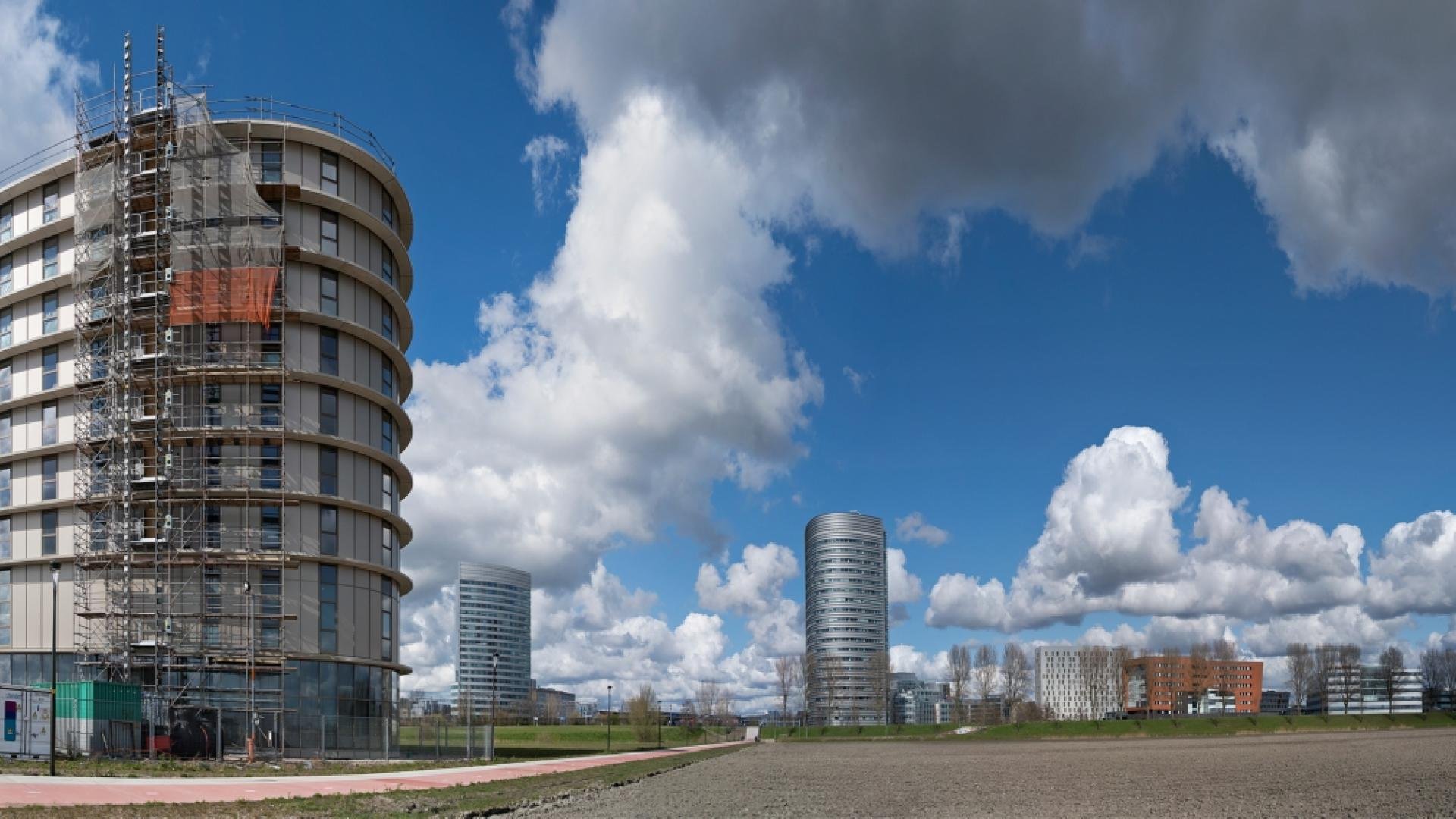 Het Intercity Hotel op Schiphol Trade Park tijdens de bouw twee jaar geleden